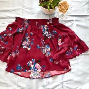 Off the shoulder blouse